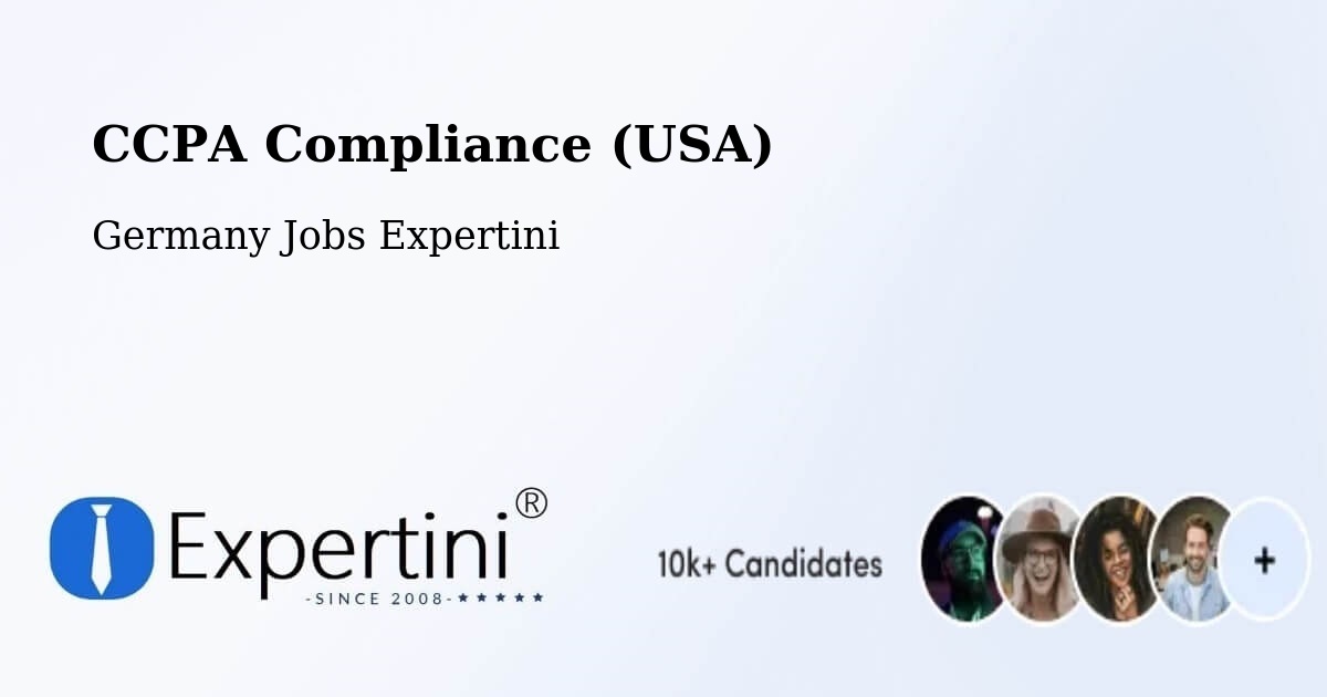 CCPA Privacy Rights & Compliance Notice – Mendig - Germany Jobs Expertini